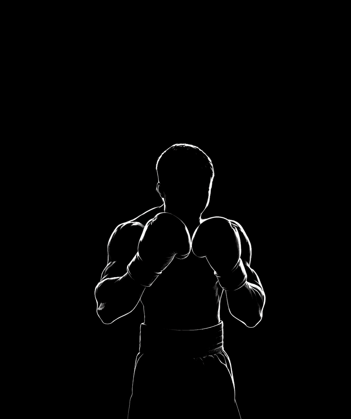 Boxers silhouette